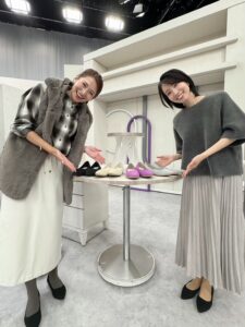 弊社代表の松田有紀子が、QVCにてオンワード樫山のシューズブランド「steppi（ステッピ）」のご紹介をしました。